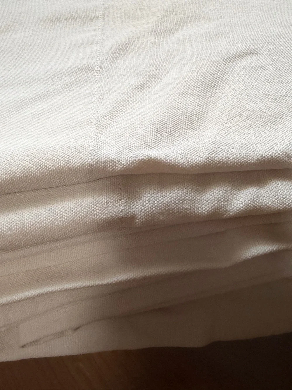 Pottery Barn Tab Top Curtains & Holdbacks Set White Linen Look 6 Pcs